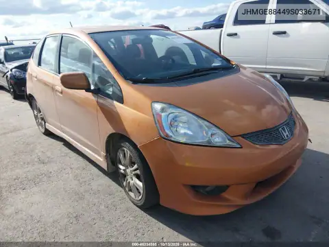 JHMGE88449S033671 — 2009 Honda Fit, Сзади, фото до ремонта