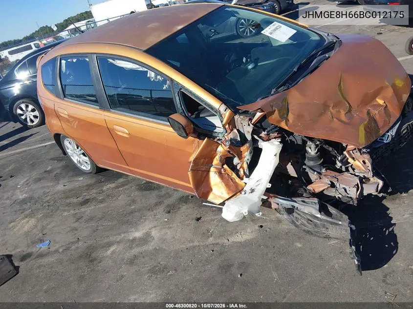 2011 Honda Fit Sport VIN JHMGE8H66BC012175 фото 2