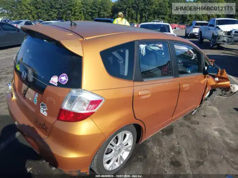 2011 Honda Fit Sport VIN JHMGE8H66BC012175 фото 5