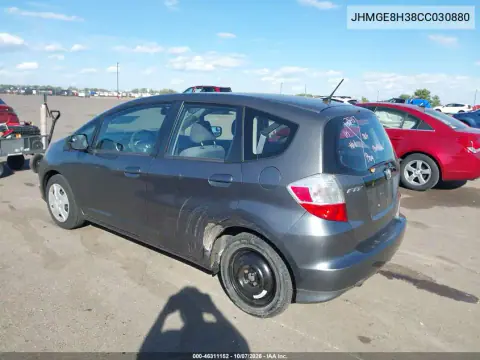 2012 Honda Fit VIN JHMGE8H38CC030880 фото 4