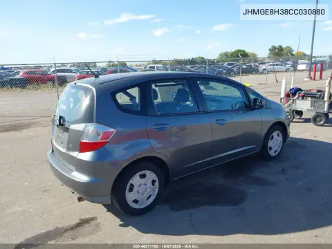 2012 Honda Fit VIN JHMGE8H38CC030880 фото 5