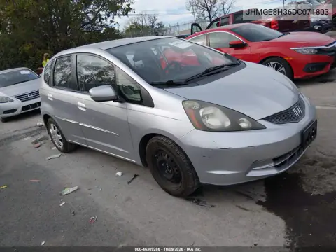 JHMGE8H36DC071803 — 2013 Honda Fit, Левая сторона, фото до ремонта