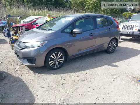 2015 Honda Fit Ex/Ex-L VIN 3HGGK5H83FM762133 фото 3