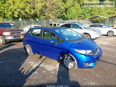 3HGGK5H88FM777565 — 2015 Honda Fit, Сзади, фото до ремонта