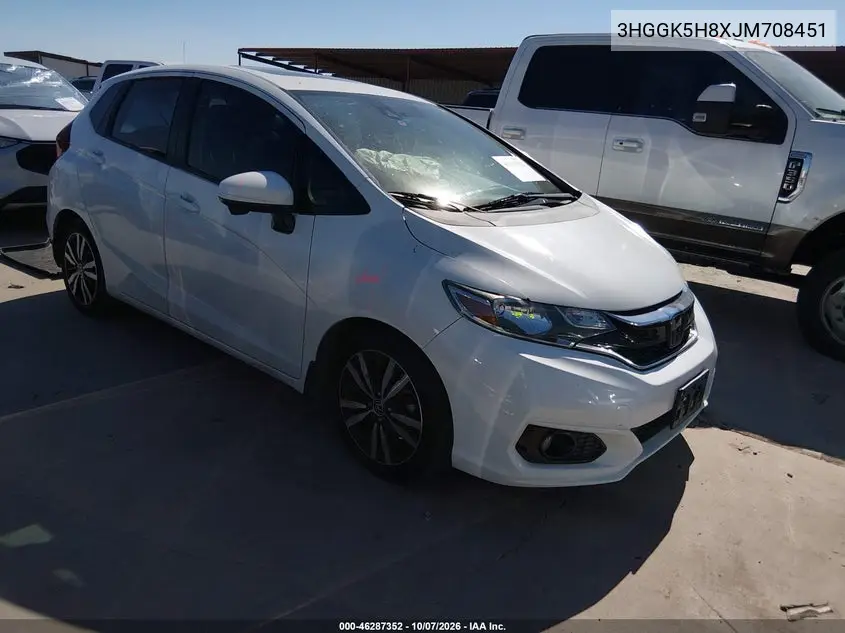 2018 Honda Fit Ex VIN 3HGGK5H8XJM708451 фото 2