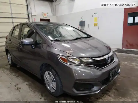 3HGGK5H43JM736377 — 2018 Honda Fit, Сзади, фото до ремонта