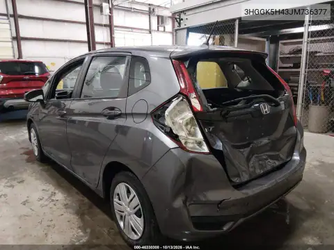 3HGGK5H43JM736377 — 2018 Honda Fit, фото 4 с аукциона IAAI, Задняя часть