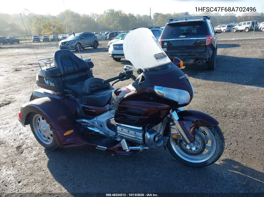 2008 Honda Gl1800 VIN 1HFSC47F68A702496 фото 1