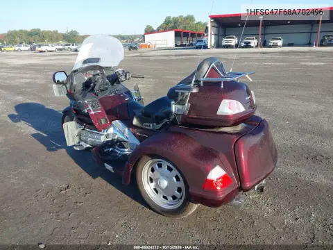 2008 Honda Gl1800 VIN 1HFSC47F68A702496 фото 3