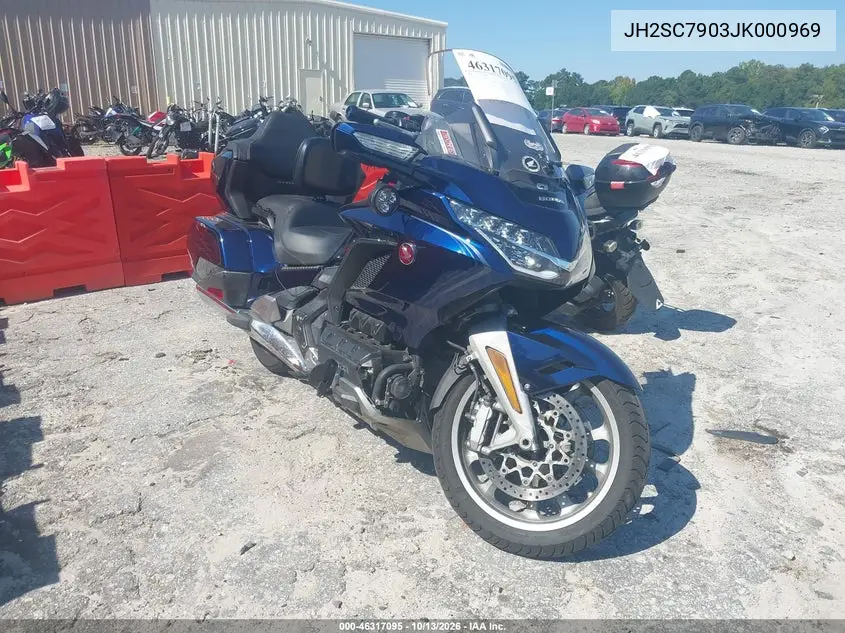 2018 Honda Gl1800 VIN JH2SC7903JK000969 фото 1