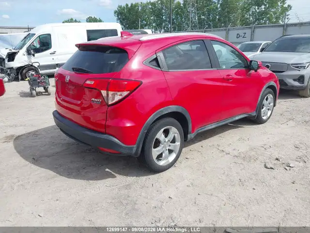 3CZRU6H70GM109530 — 2016 Honda HR-V Exl, фото 4 с аукциона IAAI 14.10.2026, Изъят кредитором
