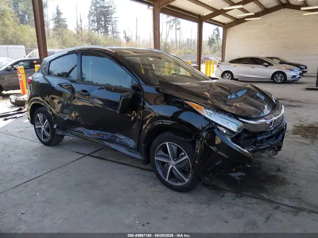 3CZRU6H91KM711508 — 2019 Honda HR-V Touring, Передняя часть (Front & Rear), фото до ремонта