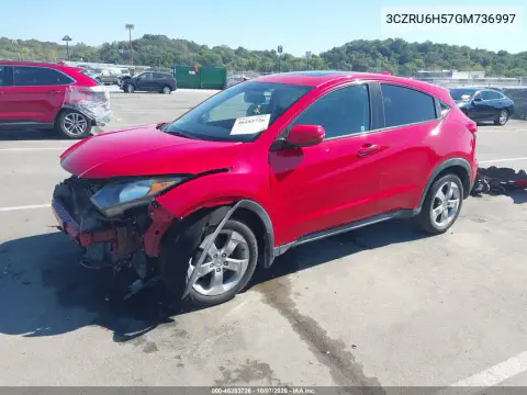 2016 Honda Hr-V Ex VIN 3CZRU6H57GM736997 фото 3