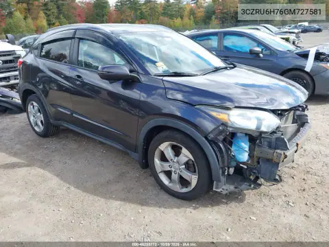 3CZRU6H76GM727581 — 2016 Honda HR-V, Передний левый, фото до ремонта