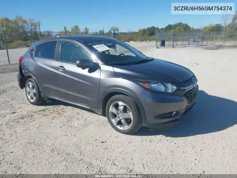 2016 Honda Hr-V Ex VIN 3CZRU6H56GM754374 фото 2