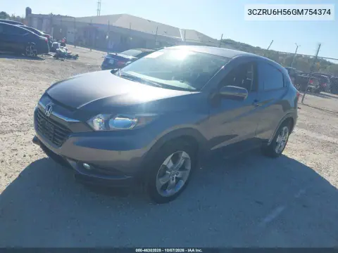 2016 Honda Hr-V Ex VIN 3CZRU6H56GM754374 фото 3
