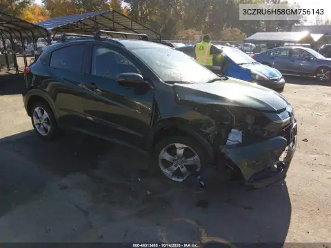 3CZRU6H58GM756143 — 2016 Honda HR-V, Передняя часть, фото до ремонта