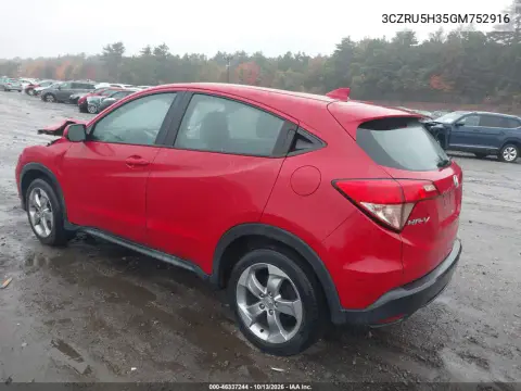 2016 Honda Hr-V Lx VIN 3CZRU5H35GM752916 фото 4