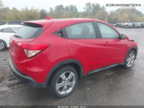 2016 Honda Hr-V Lx VIN 3CZRU5H35GM752916 фото 5