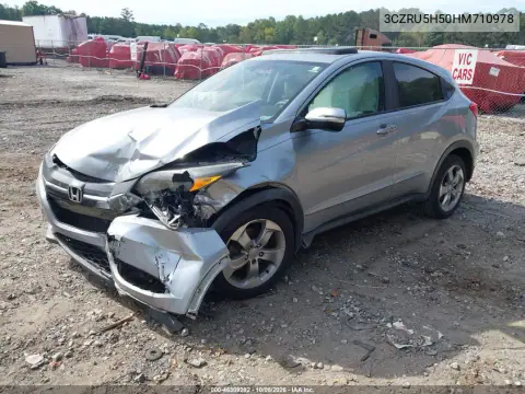 2017 Honda Hr-V Ex VIN 3CZRU5H50HM710978 фото 2
