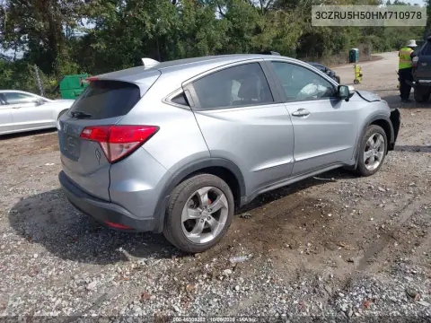 2017 Honda Hr-V Ex VIN 3CZRU5H50HM710978 фото 4