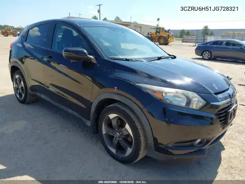 3CZRU6H51JG728321 — 2018 Honda HR-V, Сзади, фото до ремонта
