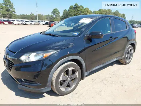 2018 Honda Hr-V Ex VIN 3CZRU6H51JG728321 фото 3