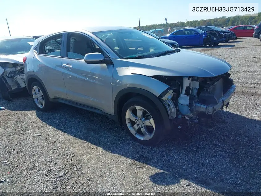 3CZRU6H33JG713429 — 2018 Honda HR-V, фото 2 с аукциона IAAI, Передняя часть