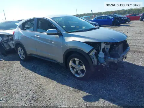 3CZRU6H33JG713429 — 2018 Honda HR-V, Передняя часть, фото до ремонта