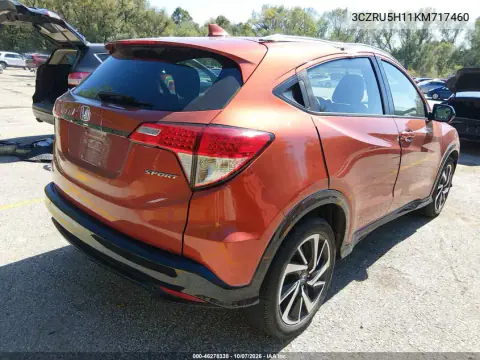 2019 Honda Hr-V Sport VIN 3CZRU5H11KM717460 фото 5