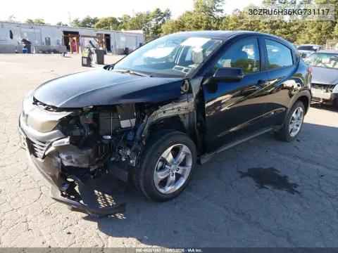 2019 Honda Hr-V Lx VIN 3CZRU6H36KG731117 фото 3