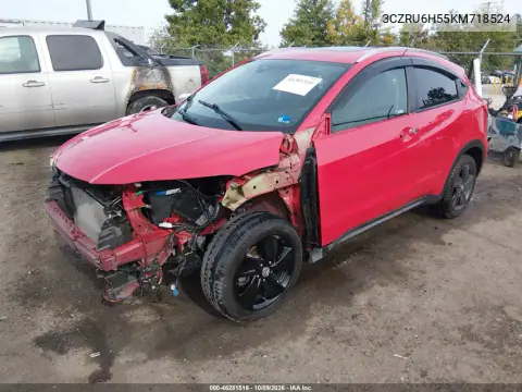 2019 Honda Hr-V Ex VIN 3CZRU6H55KM718524 фото 3