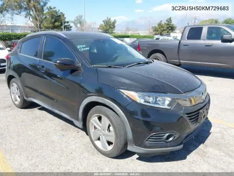 2019 Honda Hr-V Ex VIN 3CZRU5H50KM729683 фото 2