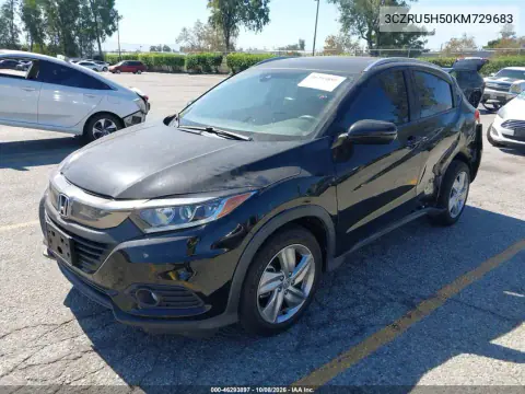 2019 Honda Hr-V Ex VIN 3CZRU5H50KM729683 фото 3