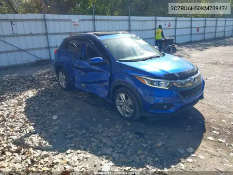 2019 Honda Hr-V Ex VIN 3CZRU6H50KM739474 фото 2