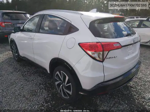 2019 Honda Hr-V Sport VIN 3CZRU6H17KM702595 фото 4