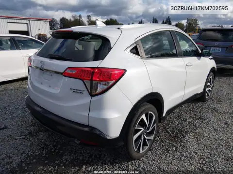 2019 Honda Hr-V Sport VIN 3CZRU6H17KM702595 фото 5