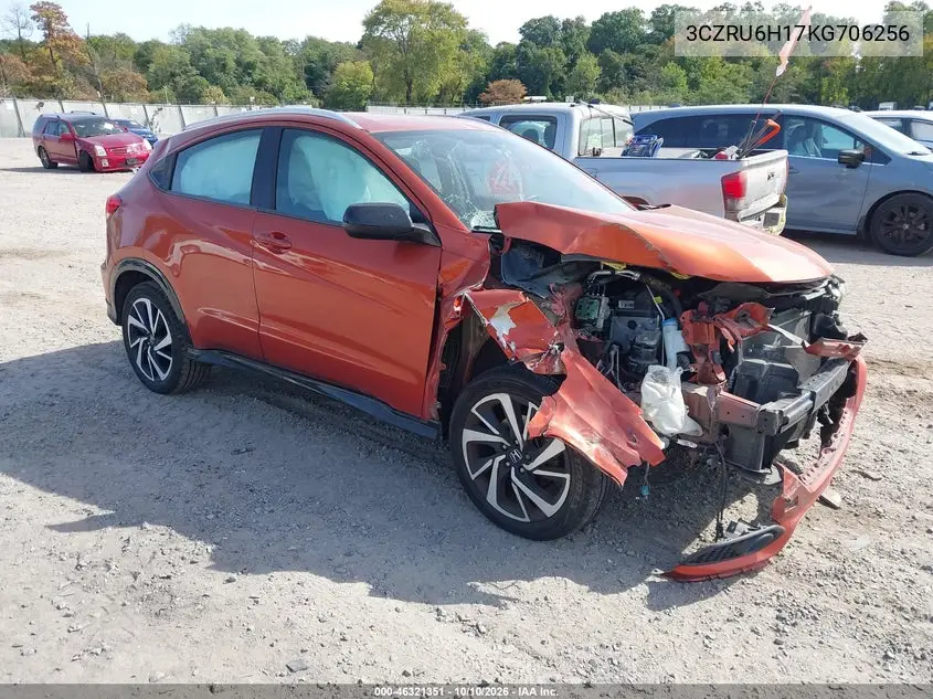 2019 Honda Hr-V Sport VIN 3CZRU6H17KG706256 фото 2