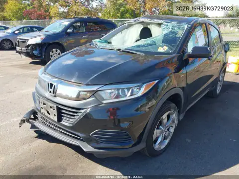 3CZRU6H39KG729023 — 2019 Honda HR-V, фото 2 с аукциона IAAI, Передняя часть