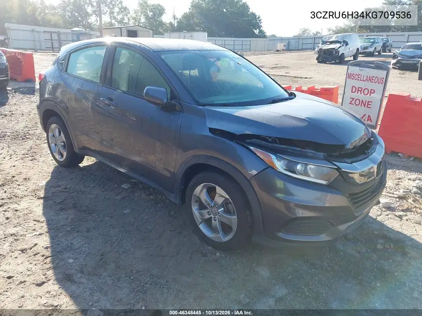 3CZRU6H34KG709536 Honda HR-V 2019 — повреждение Не указано, фото до ремонта