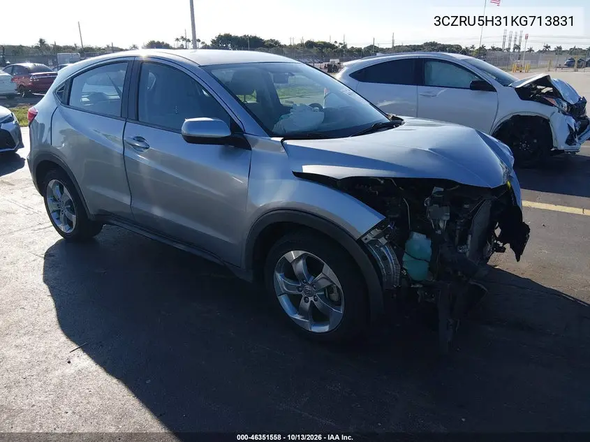 3CZRU5H31KG713831 — 2019 Honda HR-V, фото 2 с аукциона IAAI, Передняя часть