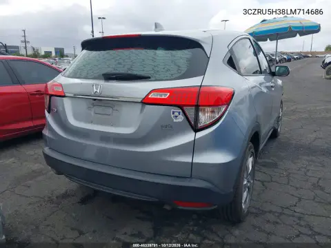2020 Honda Hr-V 2Wd Lx VIN 3CZRU5H38LM714686 фото 5