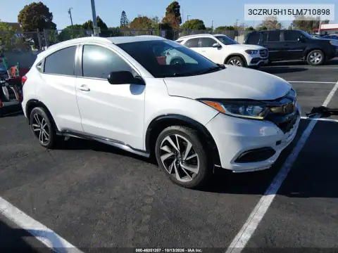3CZRU5H15LM710898 — 2020 Honda HR-V, Передняя часть, фото до ремонта