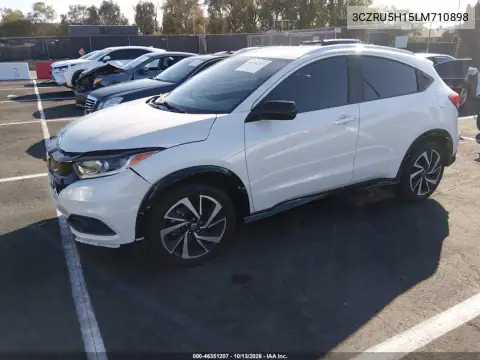 3CZRU5H15LM710898 — 2020 Honda HR-V, фото 3 с аукциона IAAI, Передняя часть