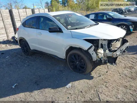 2021 Honda Hr-V Awd Sport VIN 3CZRU6H19MM736993 фото 2