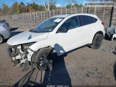 2021 Honda Hr-V Awd Sport VIN 3CZRU6H19MM736993 фото 3