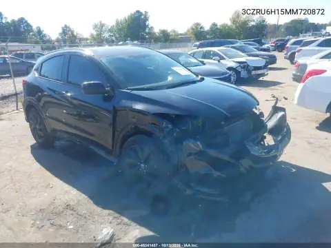 3CZRU6H15MM720872 — 2021 Honda HR-V, Передняя часть, фото до ремонта