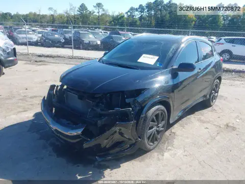 3CZRU6H15MM720872 — 2021 Honda HR-V, Передняя часть, фото до ремонта