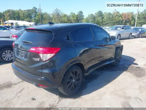 3CZRU6H15MM720872 — 2021 Honda HR-V, фото 5 с аукциона IAAI, Передняя часть