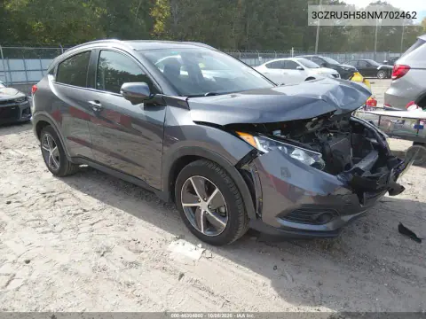 3CZRU5H58NM702462 — 2022 Honda HR-V, Передняя часть, фото до ремонта